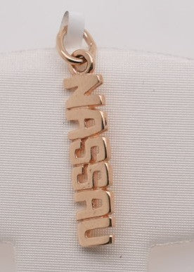 14K YG NASSAU CHARM