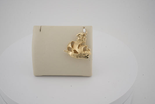 14K YG SAILBOAT CHARM