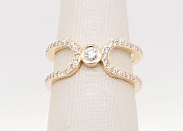 MICHAEL M 14K YELLOW FASHION RING 0.42CTW