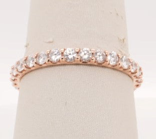 LADIES 14KR BAND 1.0CTW