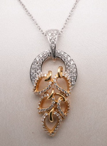 18K TT .63 CTW  
G-H/SI2 GOLD NECKLACE