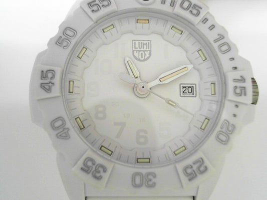 LUM 3507.WO TIME DATE, WHT DIAL W WHT PRINT