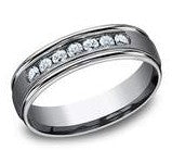 TANT .42CTW DIA 6MM GENTS BAND SZ 10