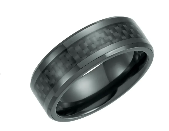 TITANIUM/CARBON FIBER 8MM BAND SIZE 12