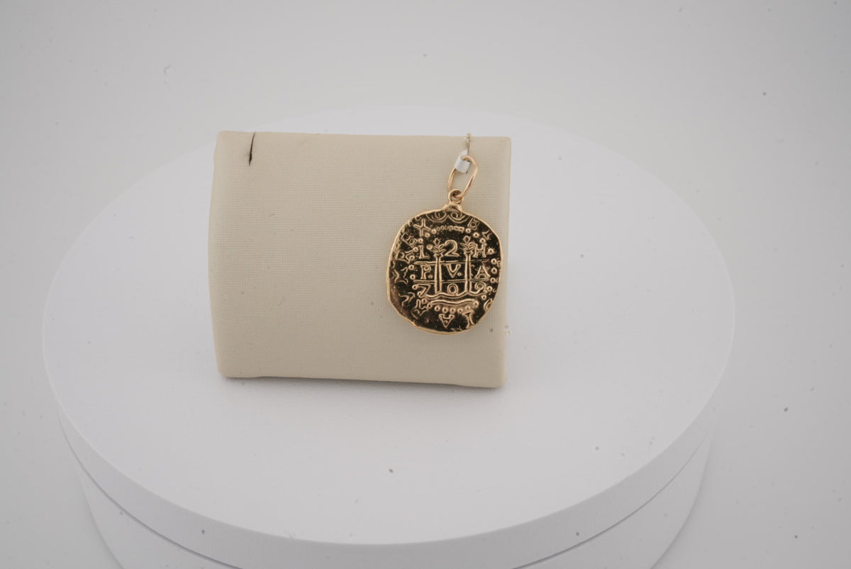 14K YG ATOCHA COIN CHARM