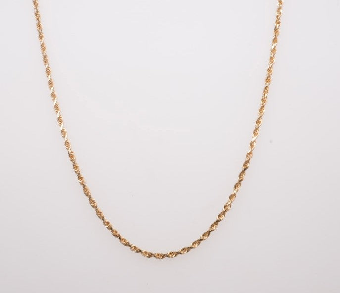 14KY 1.4MM DC ROPE CHAIN 16" LR0Y010-16