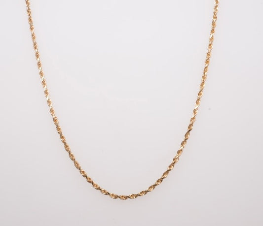 14KY 1.4MM DC ROPE CHAIN 16" LR0Y010-16