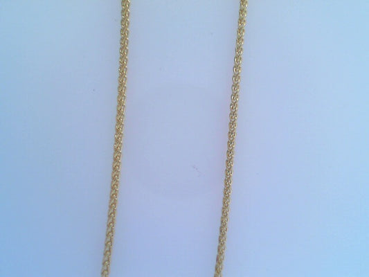 14KY 20" 1.2MM ROUND WHEAT CHAIN