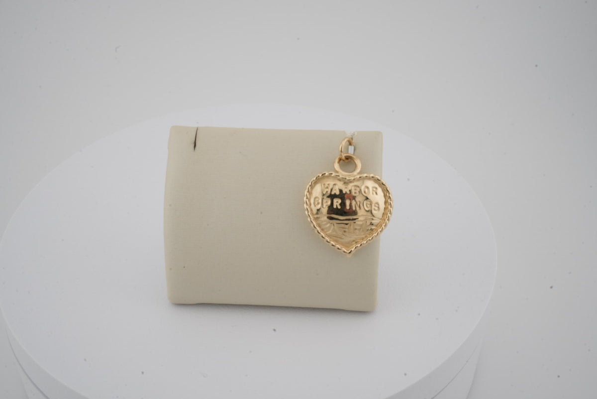 14K YG HARBOR SPRINGS HEART CHARM