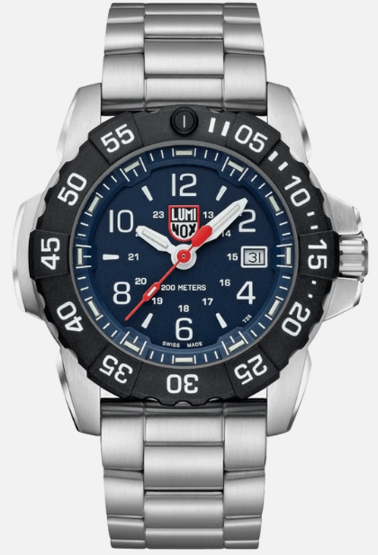 LUMINOX NAVY SEAL STEEL 3250 ST STEEL UNI-DIRECTIONAL CARBONO BEZEL