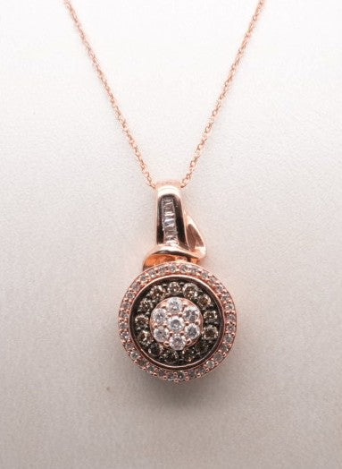 10KR .51 CT ROUND DIAMOND NECKLACE