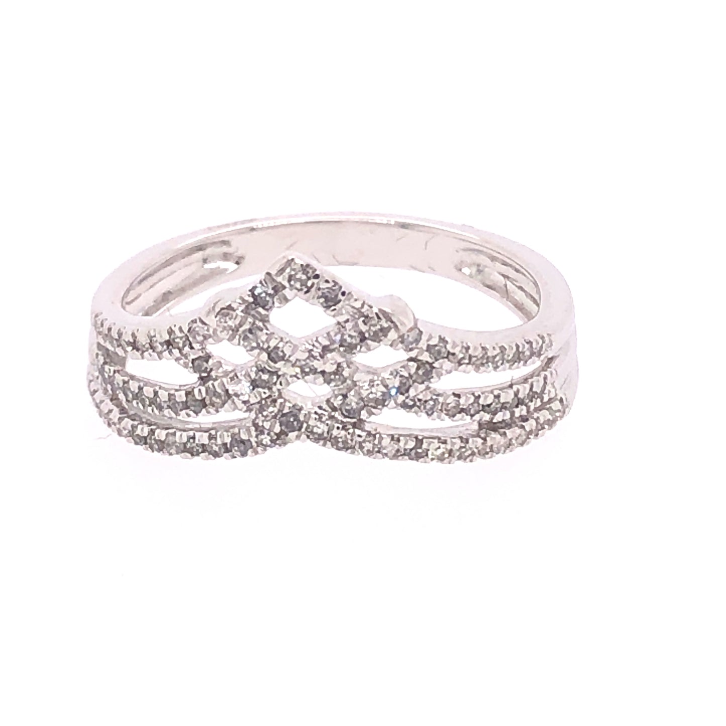 10K WG 0.25 CTW DIAMOND RING