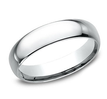 14K WG 5MM LIGHT COMFORT FIR BAND SIZE 9.5