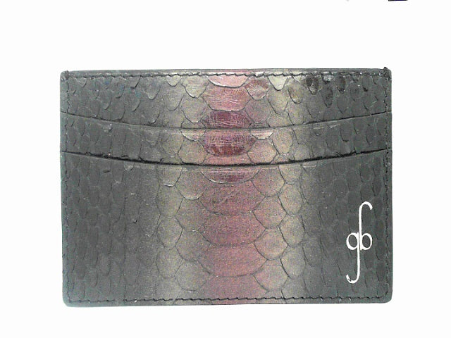 CARD CASE - PYTHON TRI COLOR