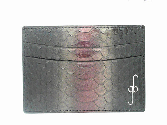 CARD CASE - PYTHON TRI COLOR