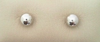 6MM 14KWG BALL STUD EARRINGS