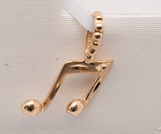 14K YG MUSIC NOTE