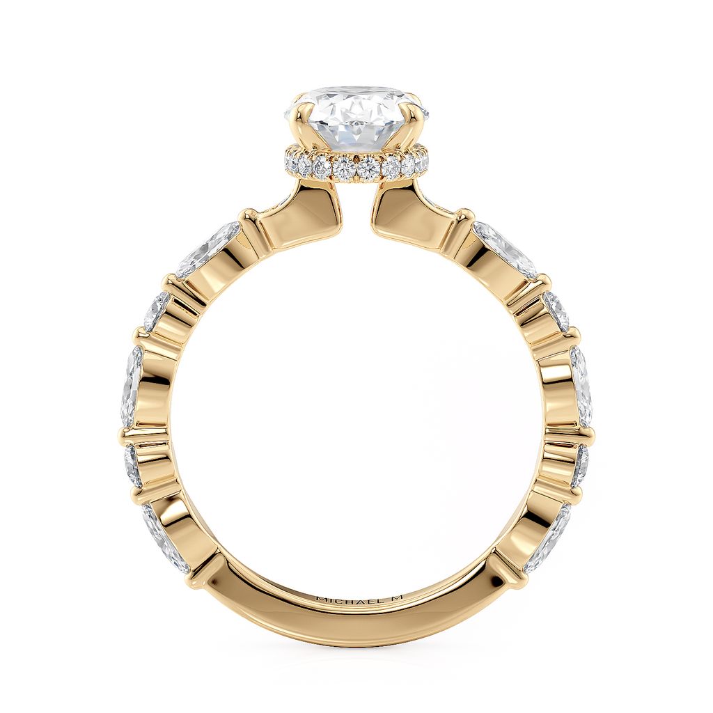 MICHAEL M 18KY SEMI MOUNT 0.63ctw R802-2