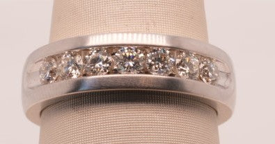 GENTS 14K WG DIAMOND BAND 1.00CTW R9000-100WD
