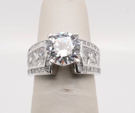 ND PLATINUM MARQUISE, BGT & ROUND MULTI ROW SEMI 1.50CTW