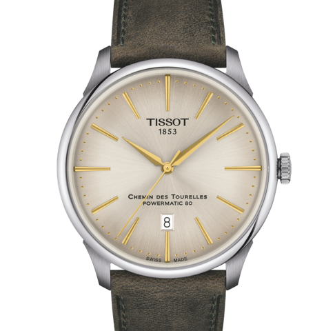 TISSOT CHEMIN GTS PW80 SS BN LTH IVY IND