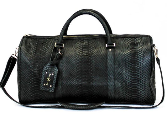 DUFFEL BAG - BLACK PYTHON