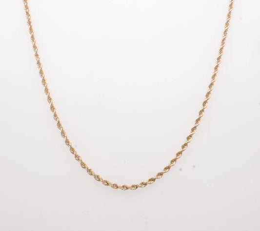 ESTATE 14K ROPE CHAIN 18"1.5MM