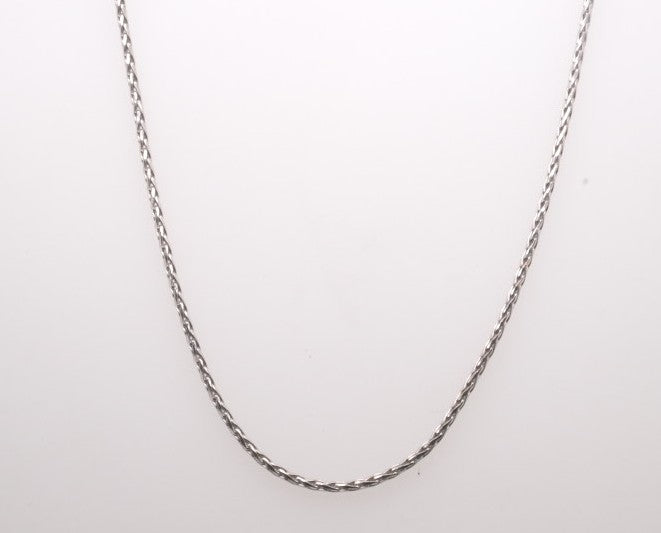 SS DIAMOND CUT WHEAT CHAIN LOBSTER 1.05MM 18" CH164