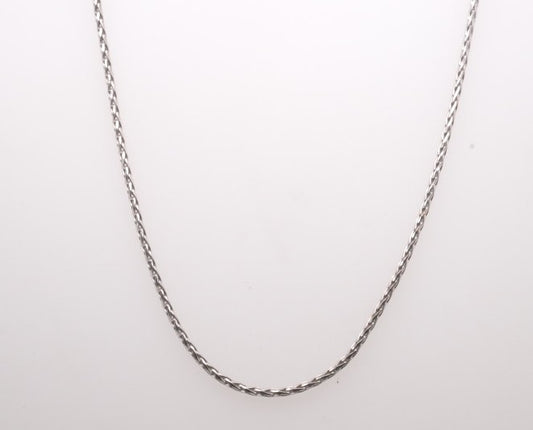 SS DIAMOND CUT WHEAT CHAIN LOBSTER 1.05MM 18" CH164