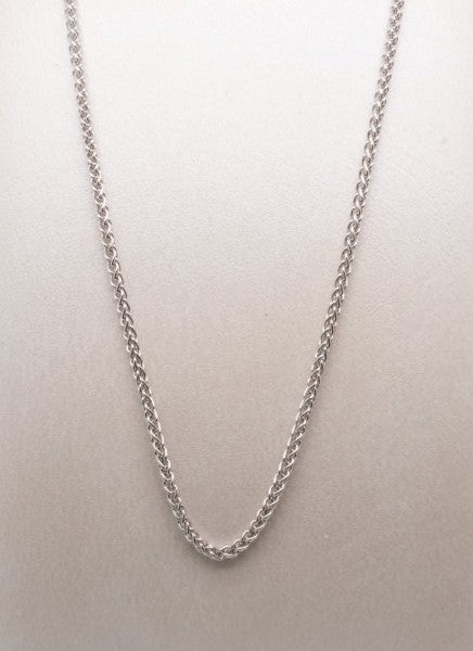 14KW 18" 1.2MM 3.00G ROUND WHEAT CHAIN LBSTR CLSP WSP030-18