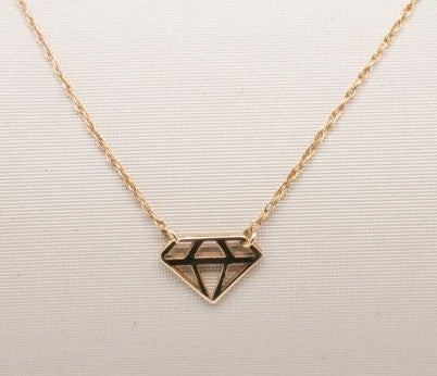 14K YG DIAMOND NECKLACE