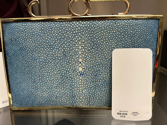 STINGRAY CLUTCH LIGHT BLUE