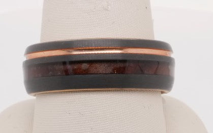 STEELREVOLT TUNGSTEN CARBIDE 8MM WHISKEY BRL RG CTR 11