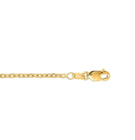 14KY 20" 1.5MM PAPERCLIP CHAIN