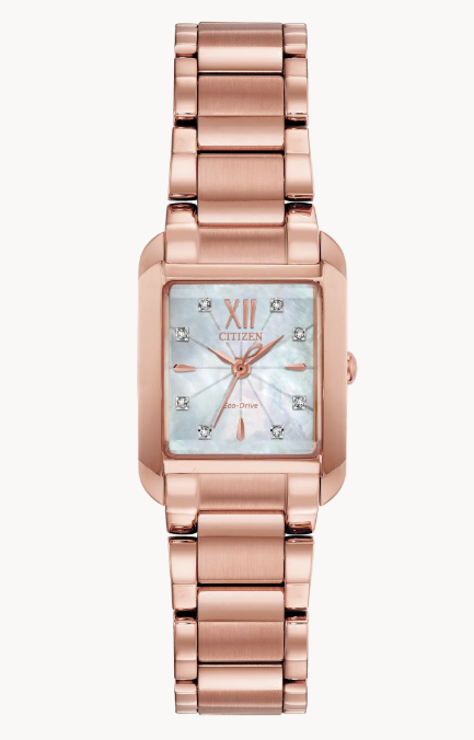 CITIZEN LAD ECO WR50 SSPG BRAC WHTE