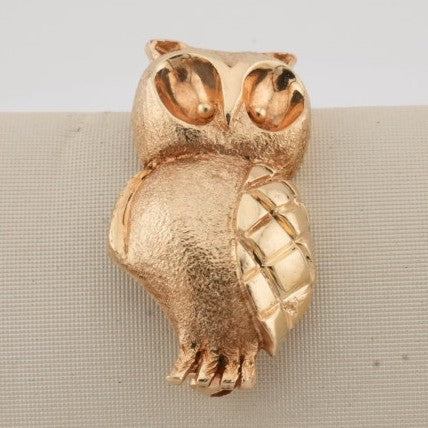 ESTATE 14K YG OWL PIN