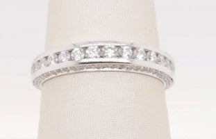 MICHAEL M 18K WG BAND 0.77CTW R399B