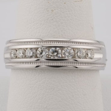 14K WG MENS DIAMOND BAND SI/GHI 0.50CTW