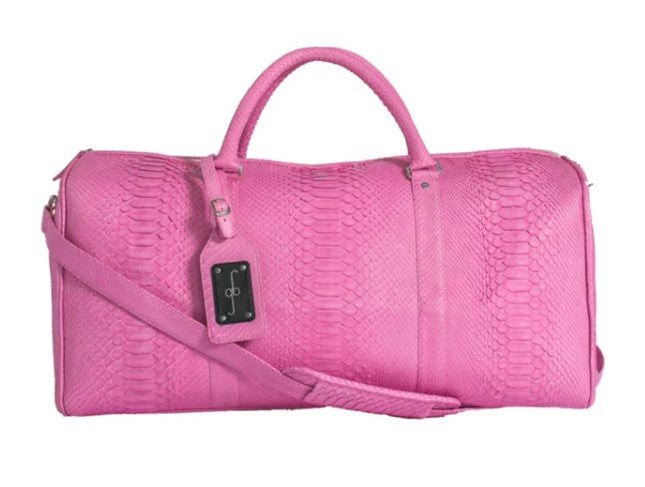 DUFFEL BAG - PINK PYTHON