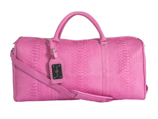 DUFFEL BAG - PINK PYTHON