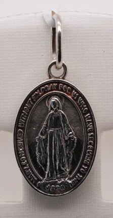 STERLING SILVER CUSTOM MIRACULOUS MEDAL