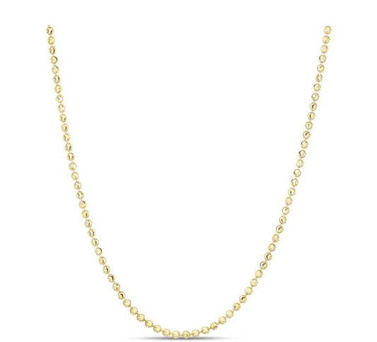 14K YG MOON CHAIN 18"