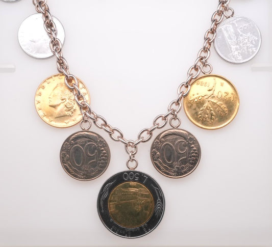 STERLING SILVER COIN NECKLACE