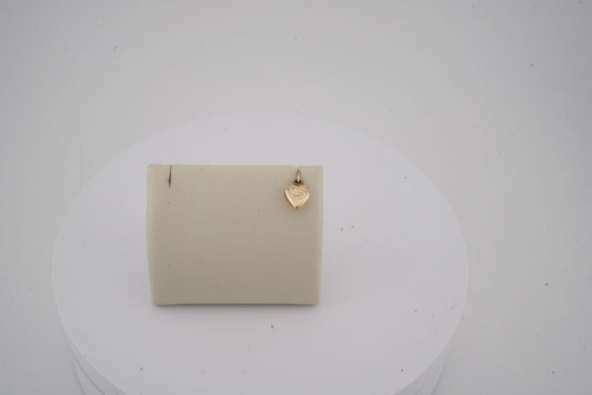 14K YG SMALL HEART CHARM