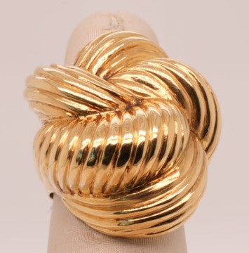 ESTATE 18K YG LOVE KNOT RING