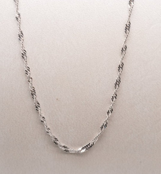 14KW 1.3MM SINGAPORE CHAIN 18" WLSING025-18