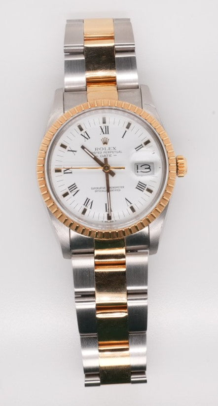 PO ROLEX TT DATEJUST 36MM MODEL 15053 SERIAL 8842684 YEAR 1986