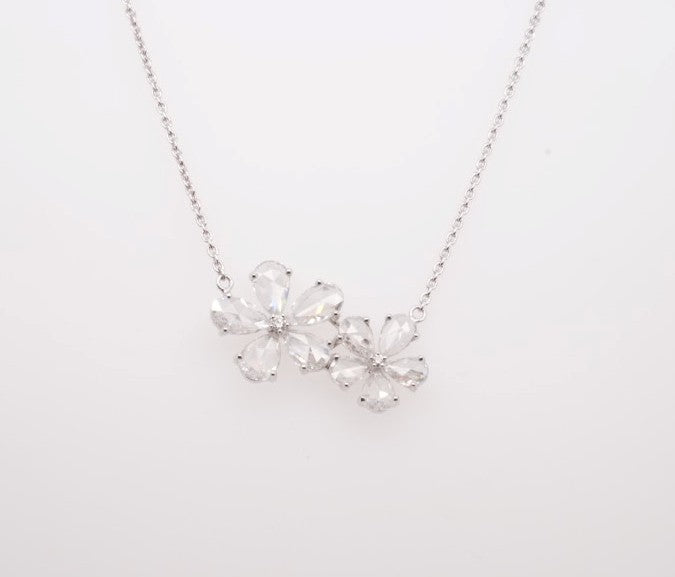 18K WG RUBY 2.59CTW AND DIAMOND 1.01CTW NECKLACE
