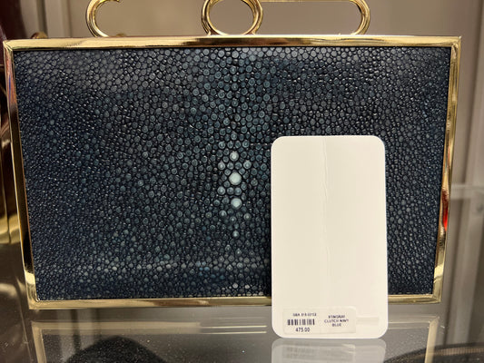 STINGRAY CLUTCH NAVY BLUE