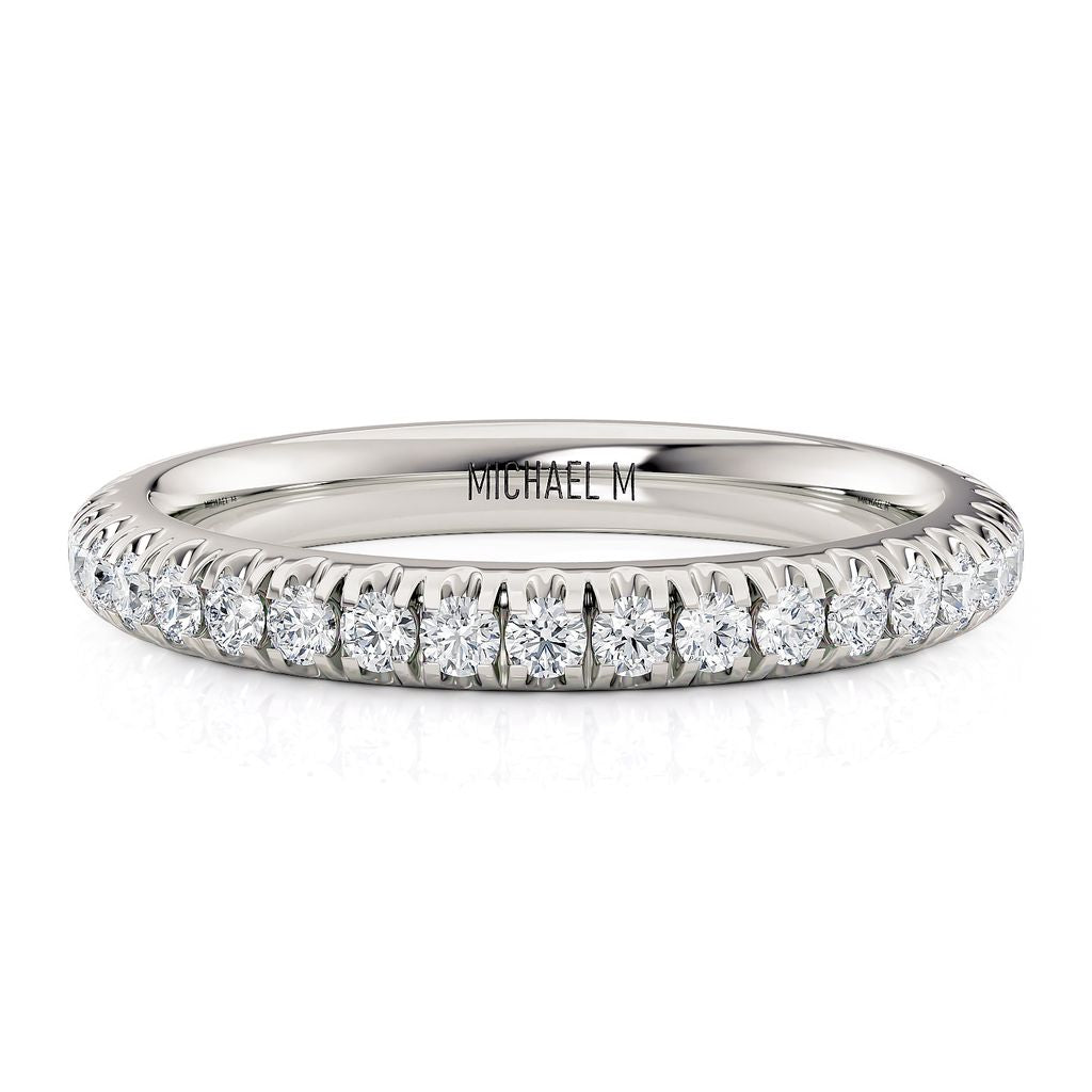 MICHAEL M 18K WG BAND 0.50CTW R371B4